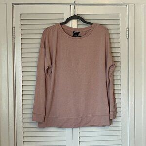 Premise sweatshirt pink women large back zip